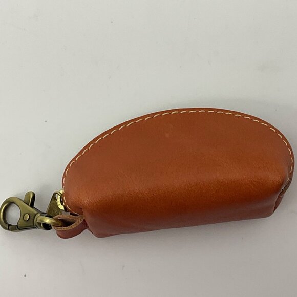 Portland Leather Goods Taco Brown Leather Keychain Coin Pouch Bag Charm - Picture 3 of 9